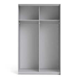 Verona Sliding Wardrobe 120cm  White with Sliding Doors & 2 Shelves - thumbnail 5