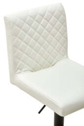 Lido High Back Bar Chair – White Leather Effect - thumbnail 4