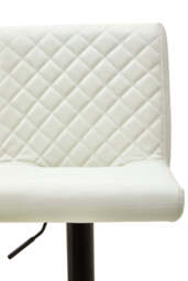 Lido High Back Bar Chair – White Leather Effect - thumbnail 5