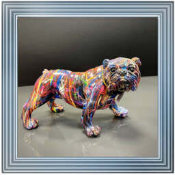 MD419 GRAFFITE BULL DOG -- - 40x40 / Silver Mirror / PLAIN - thumbnail 6