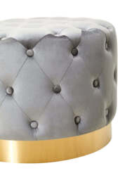 Linea Velvet Storage Bench – Stone - thumbnail 5