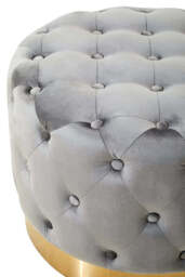 Linea Velvet Storage Bench – Stone - thumbnail 4