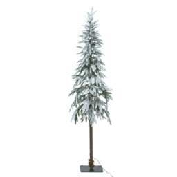 Grand Snowy Woodland Fir Pre-Lit Christmas Tree – 350 LED Lights - thumbnail 1
