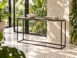 Umber Console Table – Silver Finish - thumbnail 1