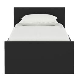 Naia Single Bed Frame 3ft (90x190cm) in Black Matt Finish - thumbnail 2
