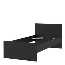 Naia Single Bed Frame 3ft (90x190cm) in Black Matt Finish - thumbnail 5