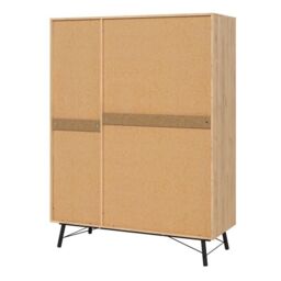 Ry Wardrobe – 3 Doors & 3 Drawers in Jackson Hickory Oak Finish - thumbnail 2