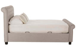 Highgrove Ottoman Bed – Light Grey (Double) - thumbnail 3