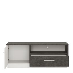 Zingaro 1 Door 1 Drawer TV Cabinet - thumbnail 2