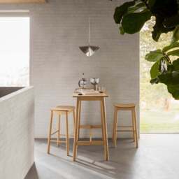 Barlow Bar Table in Matt Oak - thumbnail 4