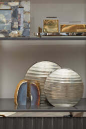 Langley Bookends – Agata Grey & Gold Finish - thumbnail 3