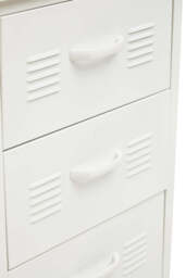 Arden 3-Drawer Desk in White - thumbnail 4