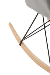 Fresco Small Rocking Chair – Grey Velvet - thumbnail 2