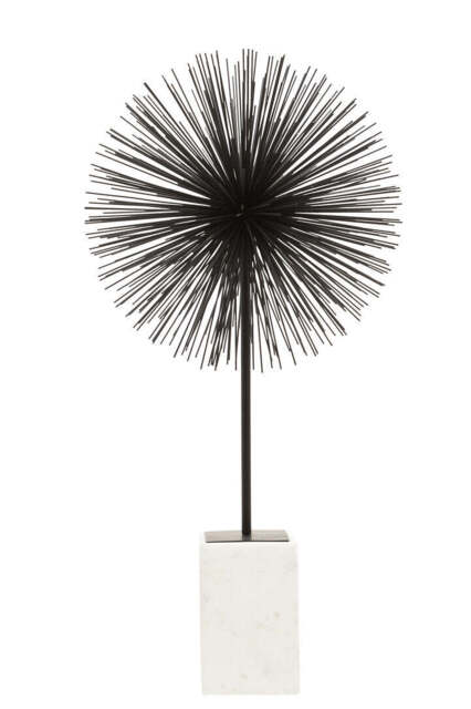 Breeze Black Finish Starburst Sculpture - image 1