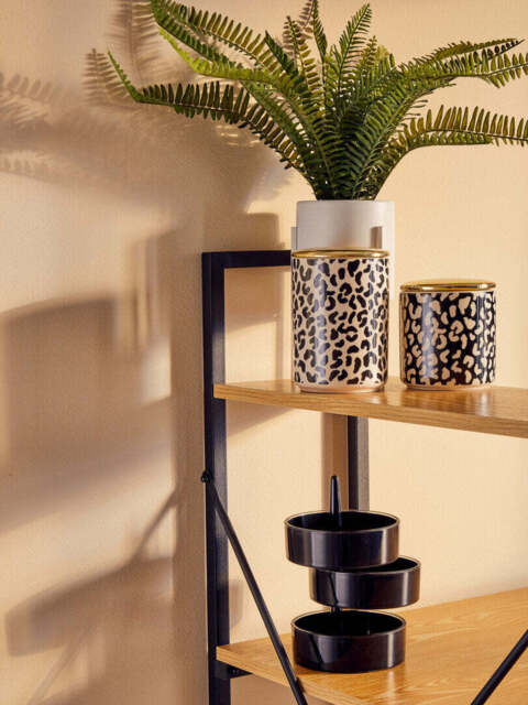 Willow Desk with Shelves – Light Yellow - image 1