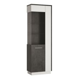 Zingaro Tall Glazed Display Cabinet Left Hand - thumbnail 3