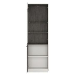 Zingaro Tall Glazed Display Cabinet Left Hand - thumbnail 2