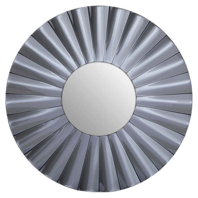 Glenmore Round Wall Mirror – Grey - image 1