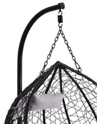Reed Double Hanging Chair – Black - thumbnail 5