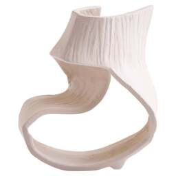 Small Terrace Swirl Cream Sculpture Abstract - thumbnail 1