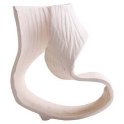Small Terrace Swirl Cream Sculpture Abstract - thumbnail 3