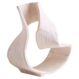 Small Terrace Swirl Cream Sculpture Abstract - thumbnail 4
