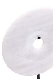 Sculpture Grey 20cm Round Marble Calvion Dia Disc Small - thumbnail 2