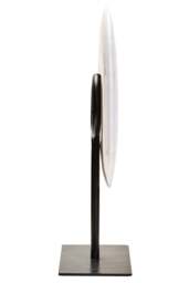 Sculpture Grey 20cm Round Marble Calvion Dia Disc Small - thumbnail 5