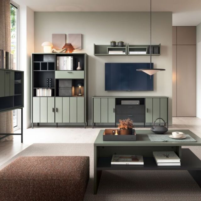 Arundel Sideboard 2 Door 2 Drawer in Green/Grey - image 1