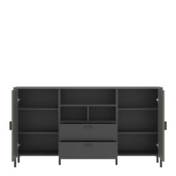 Arundel Sideboard 2 Door 2 Drawer in Green/Grey - thumbnail 3