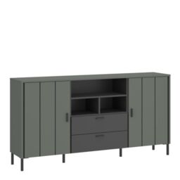 Arundel Sideboard 2 Door 2 Drawer in Green/Grey - thumbnail 2