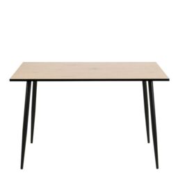 Wilma Dining Table with White Oak Top & Black Legs - thumbnail 3