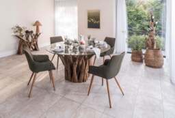 Bude Dining Chair Olive Green Twill SET OF 2 - thumbnail 2