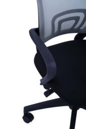 Alto Home Office Chair – Grey with Black Arms - thumbnail 4