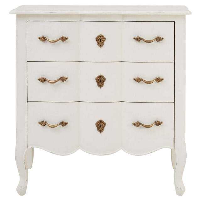 Somerset 3-Drawer Chest – White - image 1