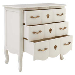Somerset 3-Drawer Chest – White - thumbnail 5
