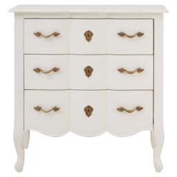 Somerset 3-Drawer Chest – White - thumbnail 1