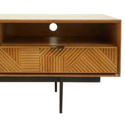 Tunbridge Wooden Media Unit – Natural Finish - thumbnail 3