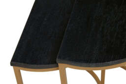 Ashbourne Black Marble Top Table Nest (Set of 2) - thumbnail 3