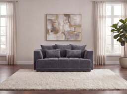 Aluxo Gramercy Group Sofa in Steel Velvet - Promo Corner - thumbnail 3
