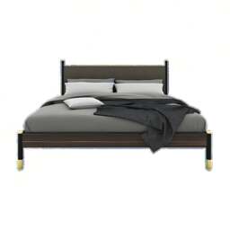 Bali Bed – Modern Wooden Frame in Grey Finish - KINGSIZE GREY 1606 x 2030 x 1110 mm