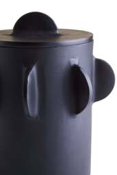 Black Large Round Box Terrace Textured - thumbnail 3
