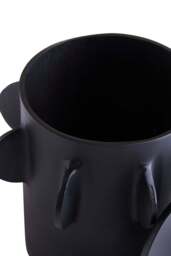 Black Large Round Box Terrace Textured - thumbnail 5