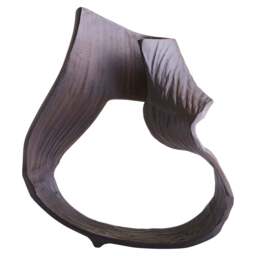 Terrace Sculpture Swirl Brown Abstract Large - thumbnail 1