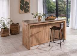 Kavira Counter Stool Grey SET OF 2