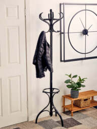 Cala Floor Standing Coat Stand – Black Finish - thumbnail 3