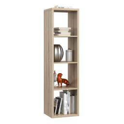Mauro 3 Shelves Storage Unit in Sonoma Oak - thumbnail 4
