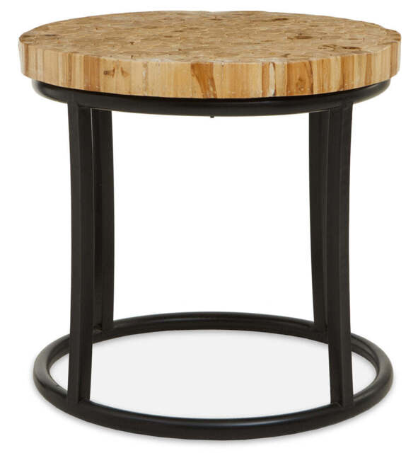 Meadow Round Iron Frame Table - image 1