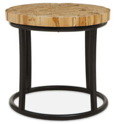 Meadow Round Iron Frame Table - thumbnail 1