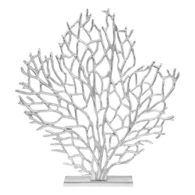 Terrace Coral Sculpture – Silver Nickel (Large) - image 1